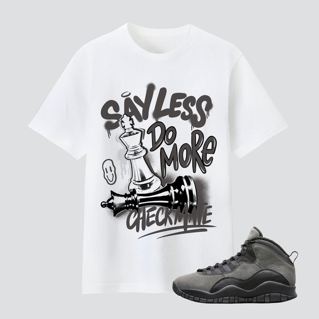 10s Shadow Say Less Checkmate Premium T-shirt