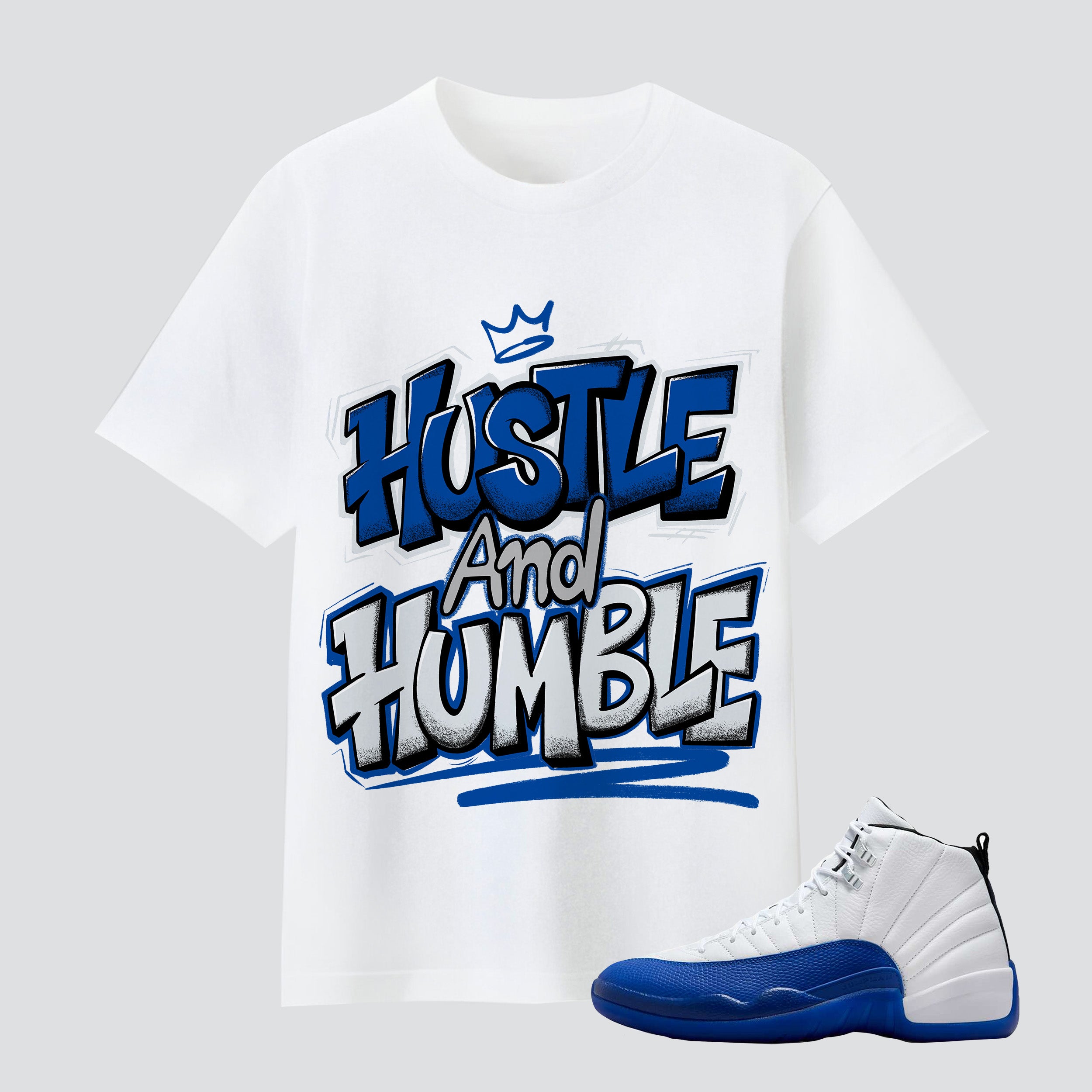 12 Blueberry Royal Hustle And Humble Premium T-shirt