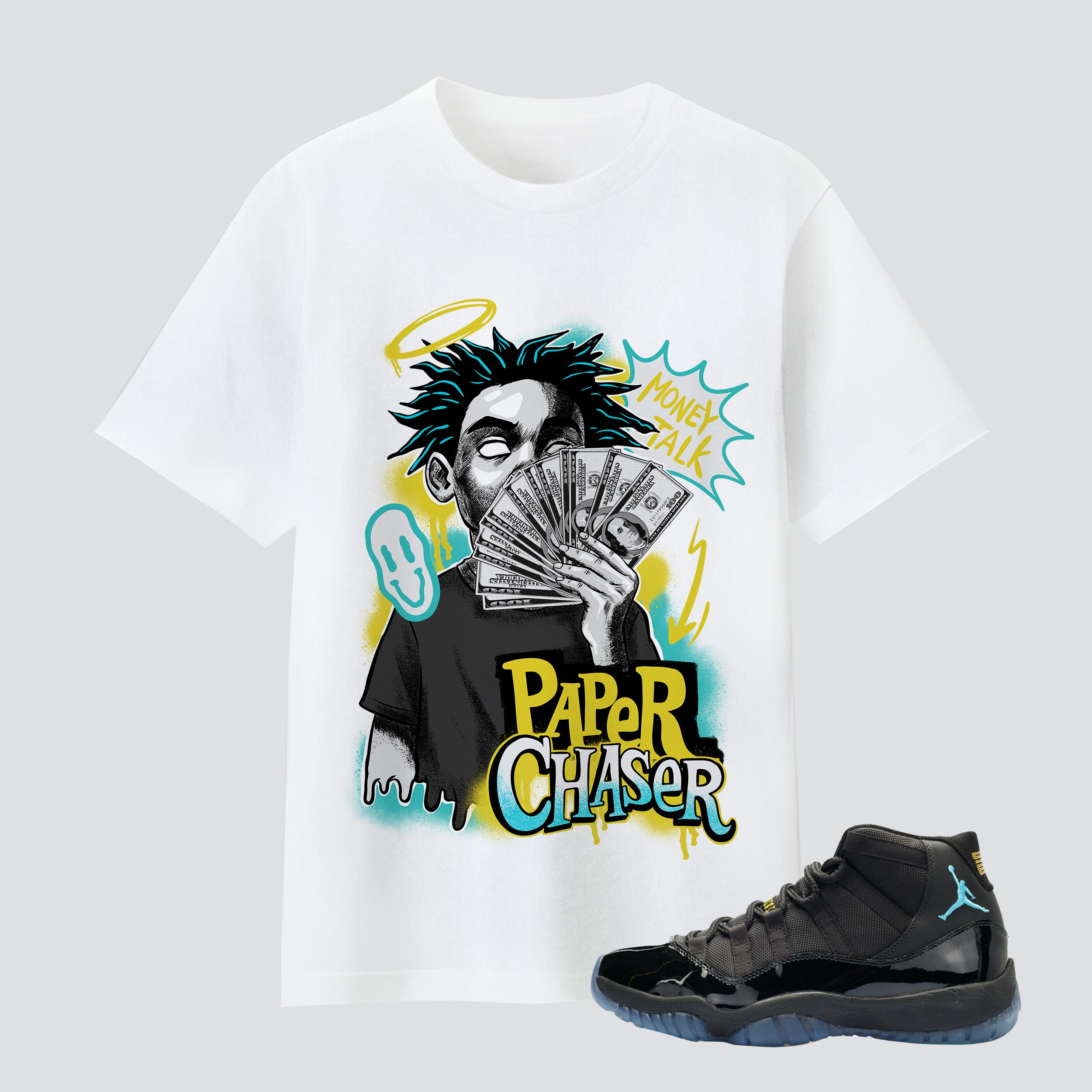11s Gamma Blue Paper Chaser Premium T-shirt