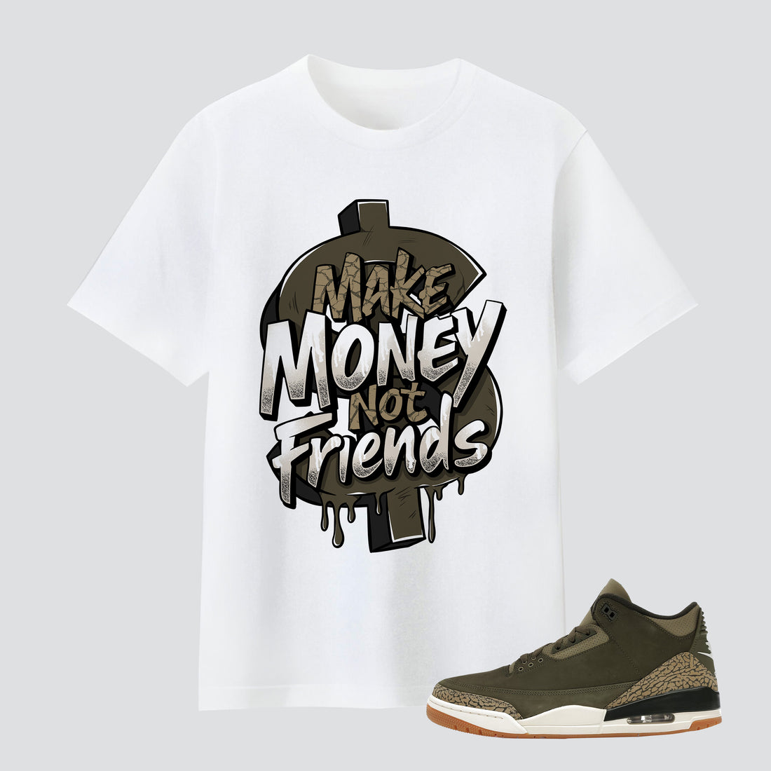 3 Retro Family Affair Make Money Not Friends Premium T-shirt