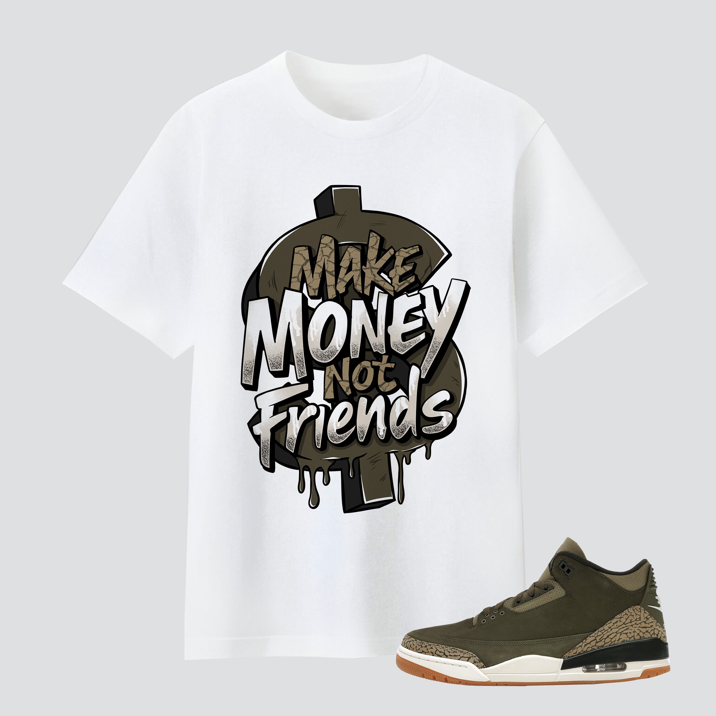 3 Retro Family Affair Make Money Not Friends Premium T-shirt