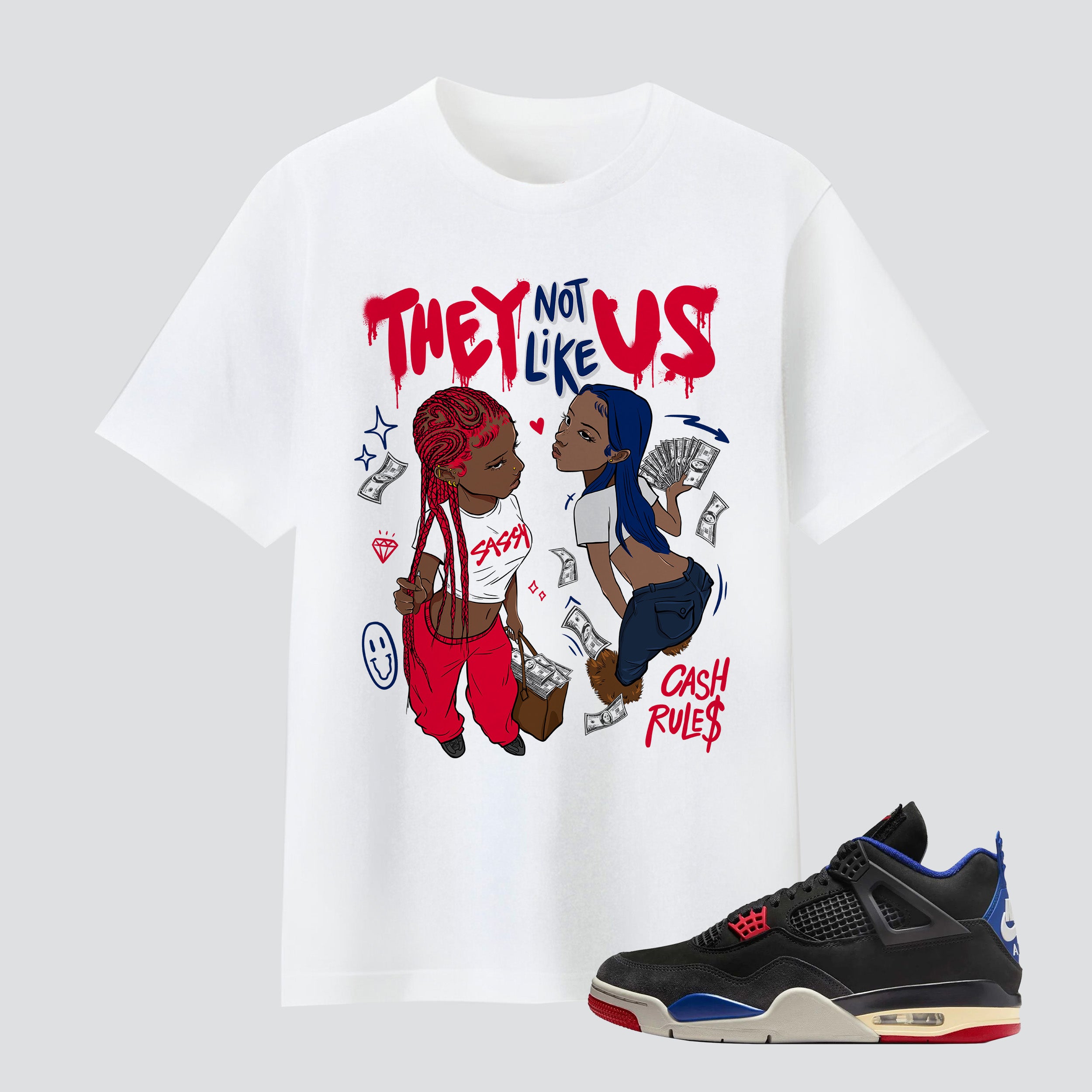 4 Retro Rare Air They Not Like Us Premium T-shirt