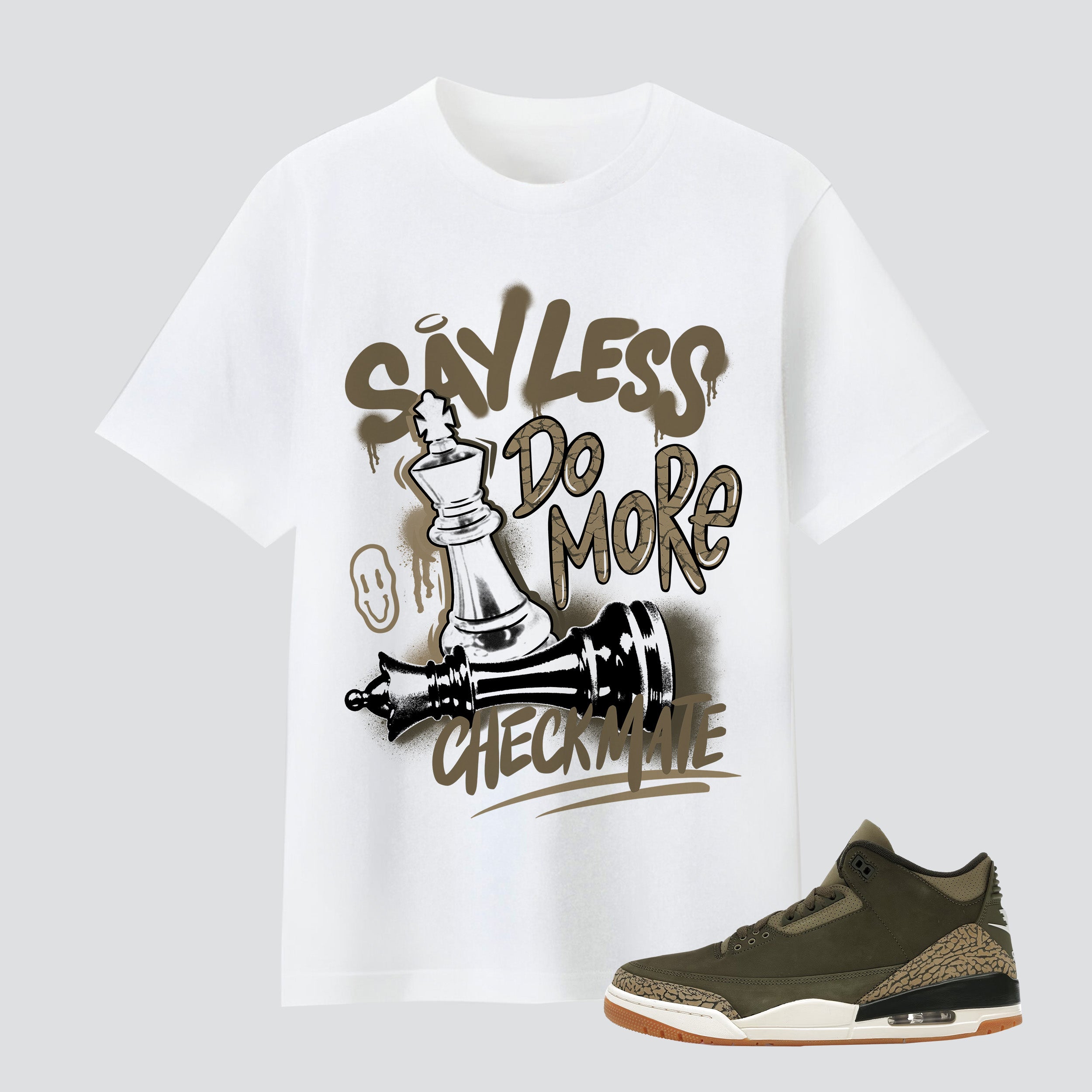 3 Retro Family Affair Say Less Checkmate Premium T-shirt