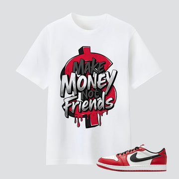1 Retro Low OG Chicago Make Money Not Friends Premium T-shirt