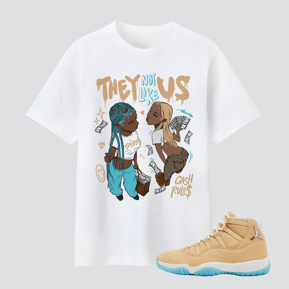 11s Retro H-Town They Not Like Us Premium T-shirt