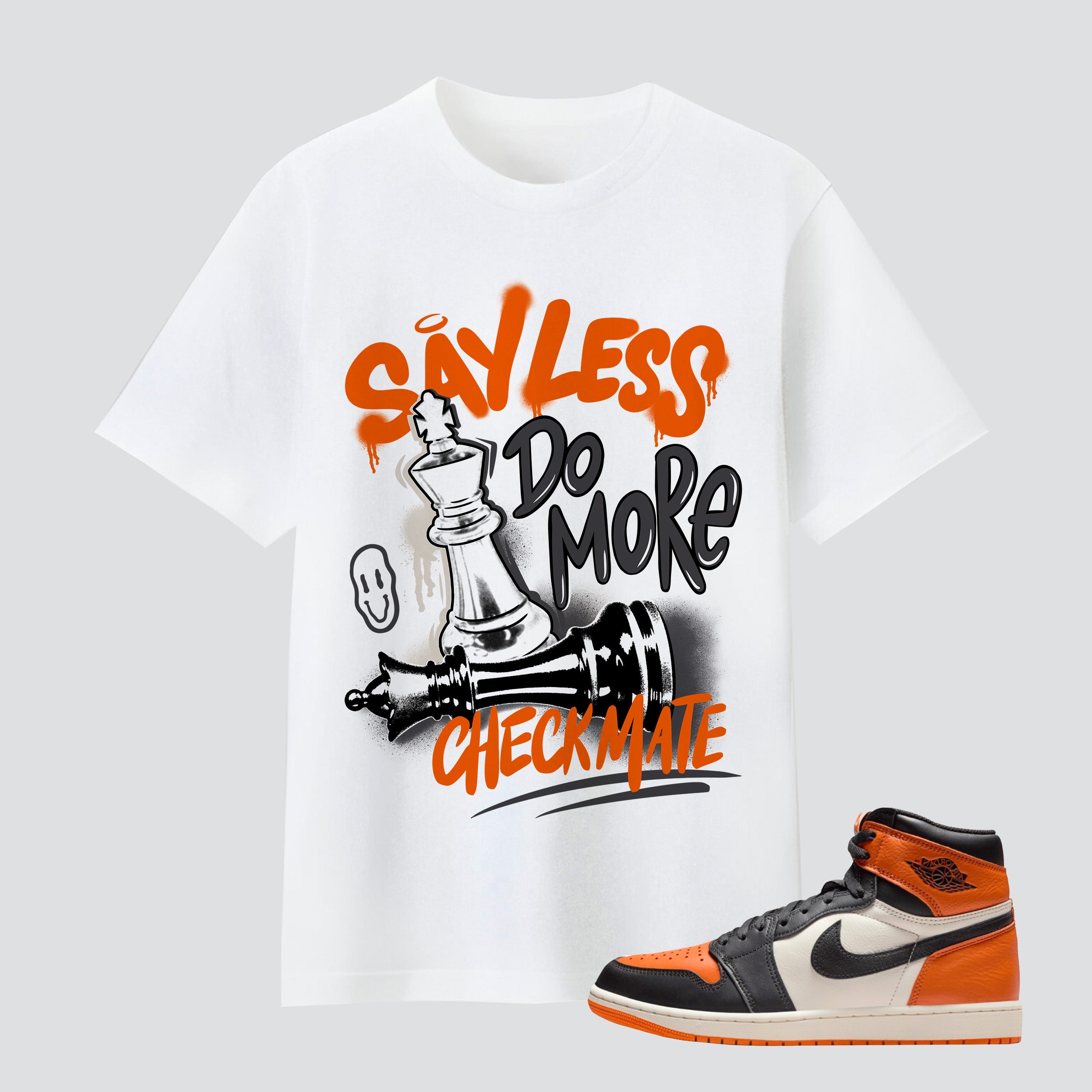 1 Retro High OG Shattered Backboard Say Less Checkmate Premium T-shirt