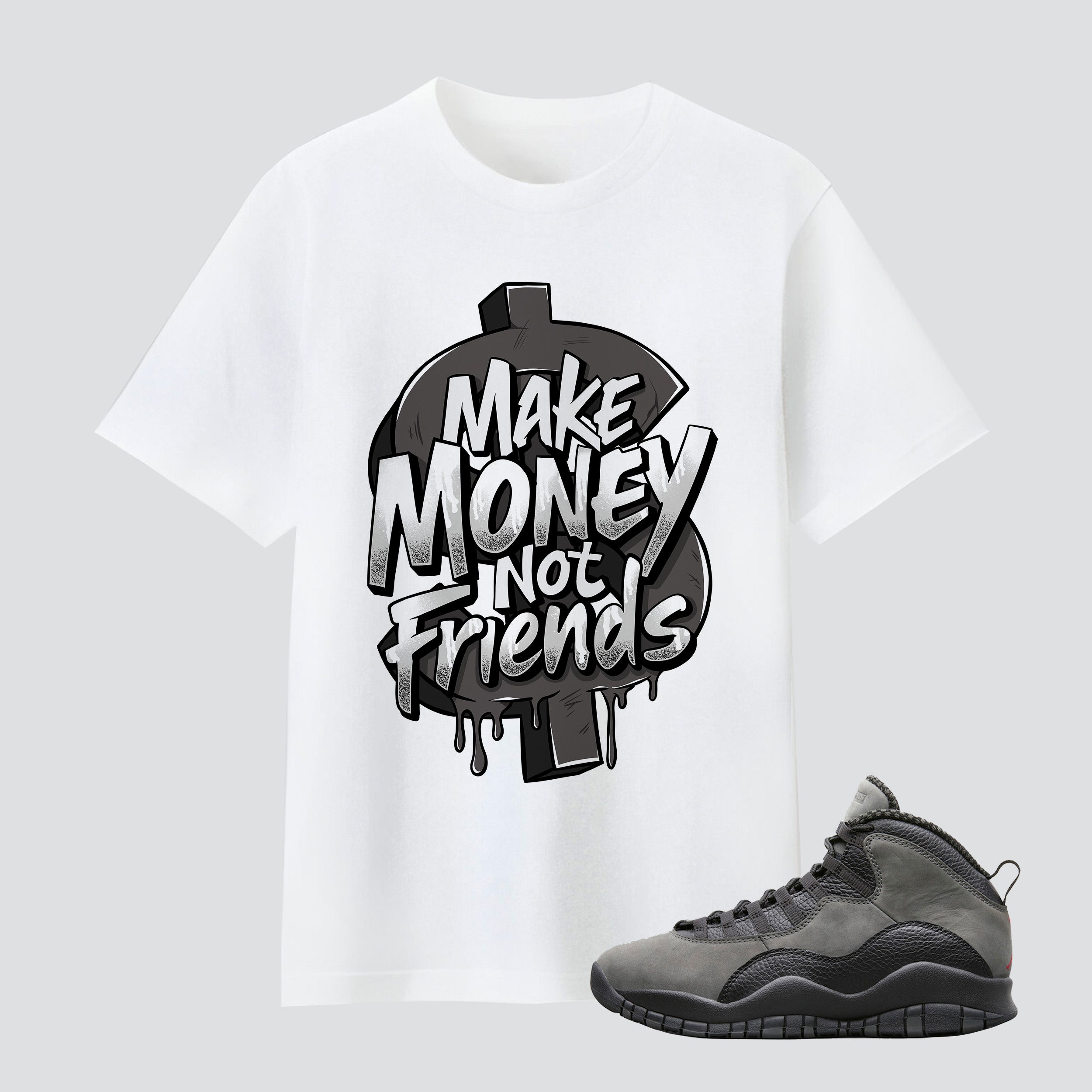 10s Shadow Make Money Not Friends Premium T-shirt