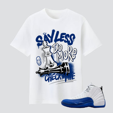 12 Blueberry Royal Say Less Checkmate Premium T-shirt