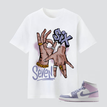 1s White Indigo Haze Six Seven Premium T-shirt