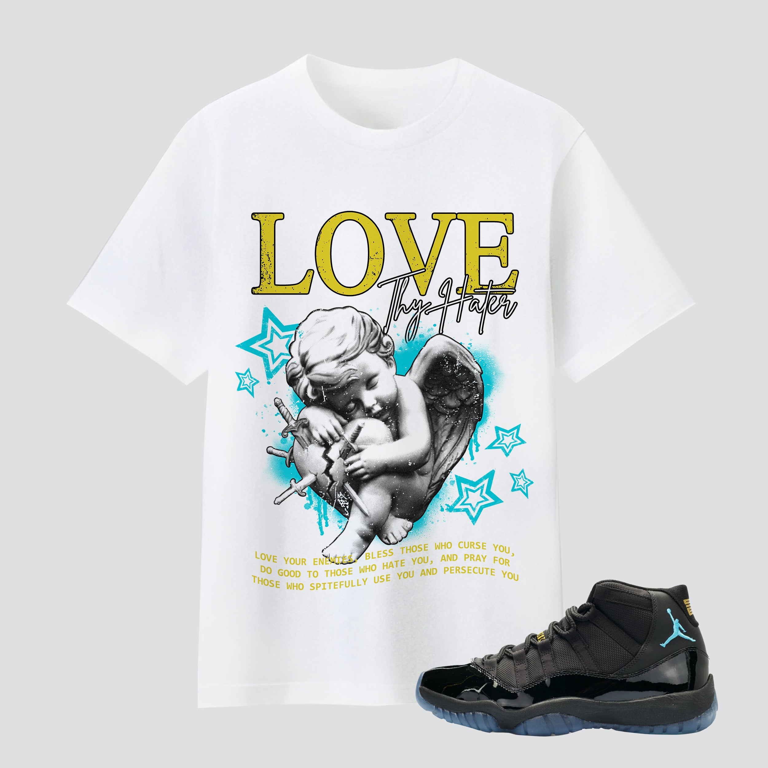 11s Gamma Blue Love Thy Hater Premium T-shirt