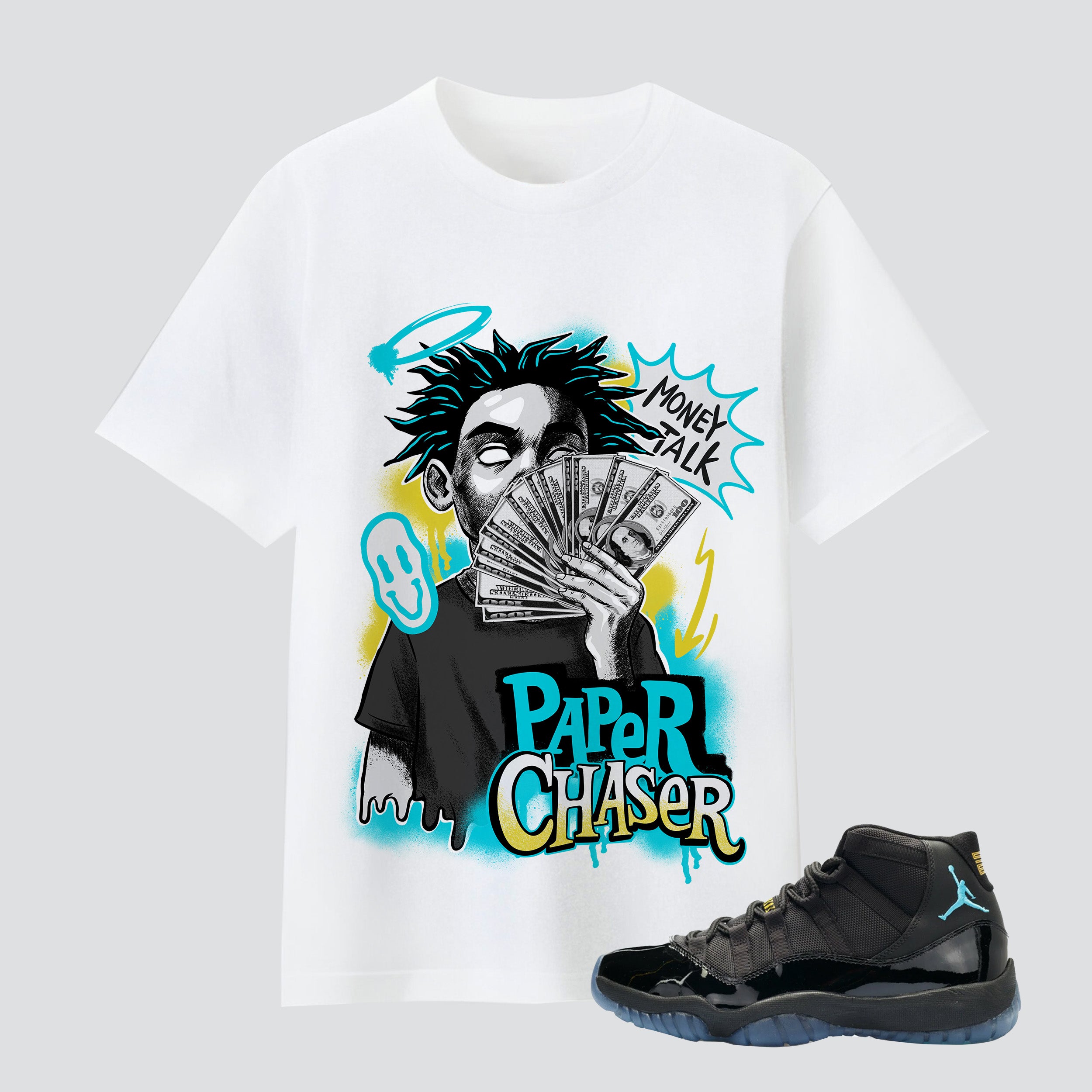 11s Gamma Blue Paper Chaser Premium T-shirt