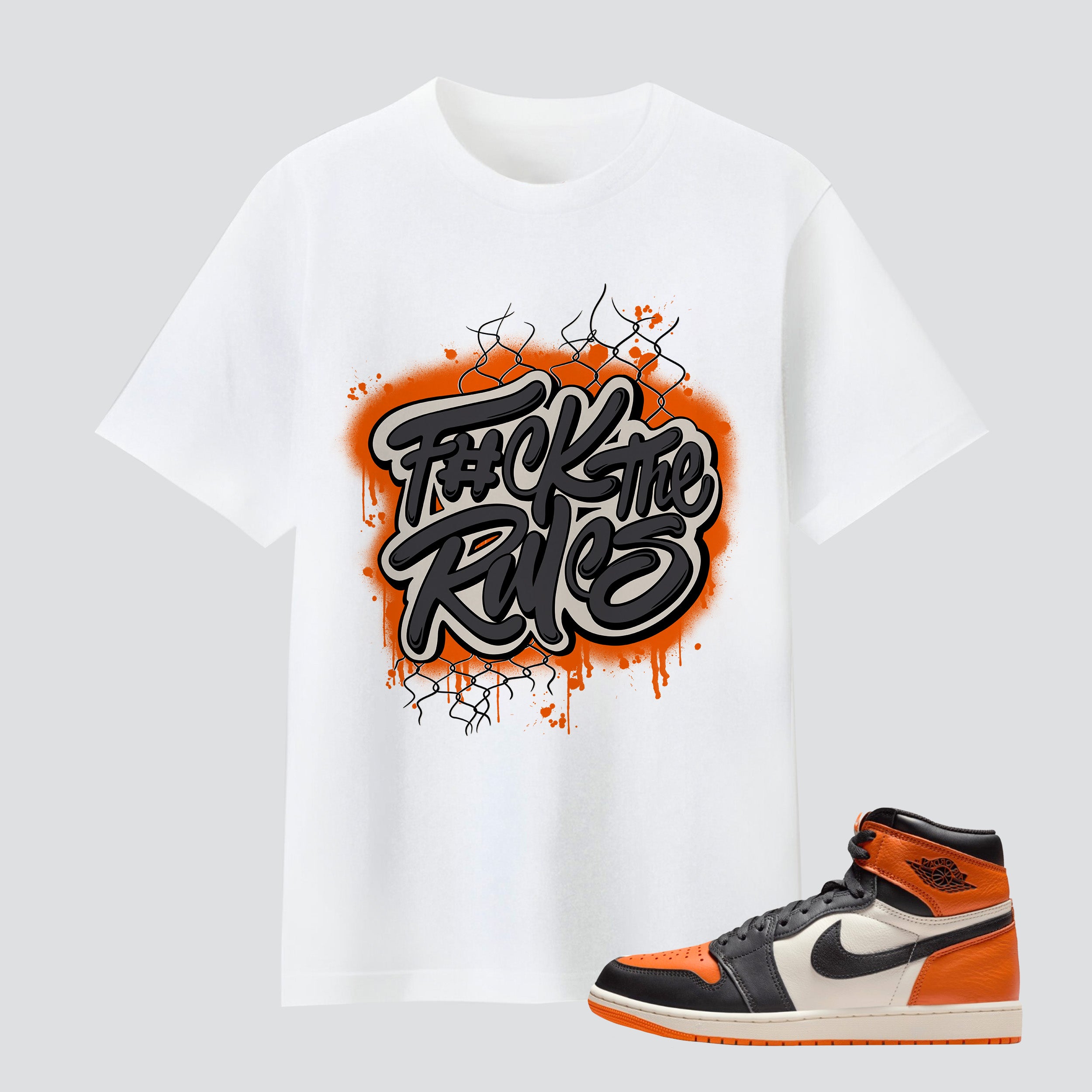 1 Retro High OG Shattered Backboard F#ck The Rules Premium T-shirt