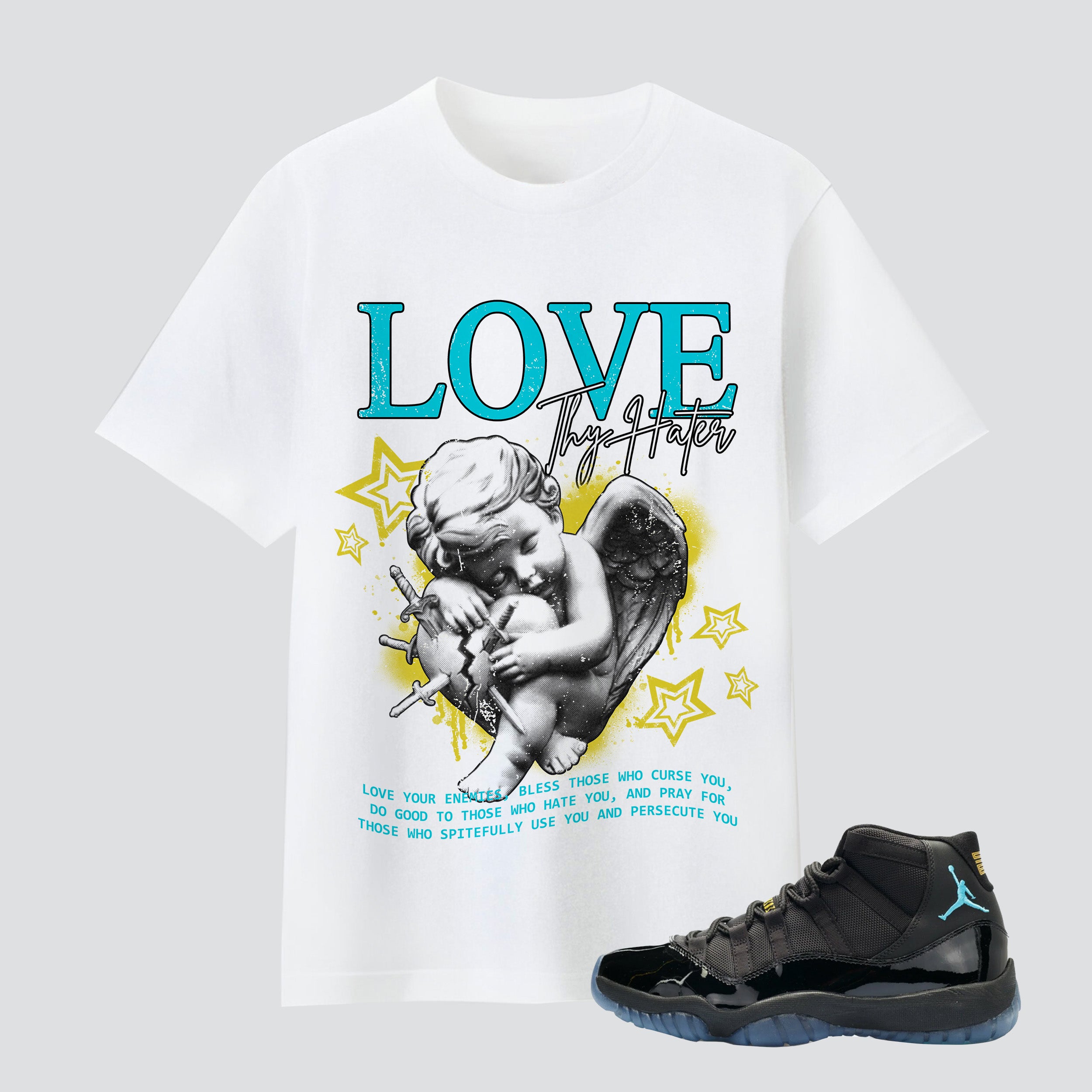 11s Gamma Blue Love Thy Hater Premium T-shirt