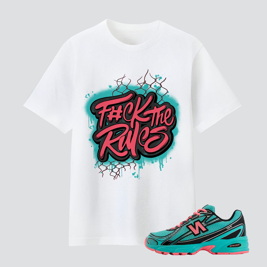 740 Cyber Jade F#ck The Rules Premium T-shirt