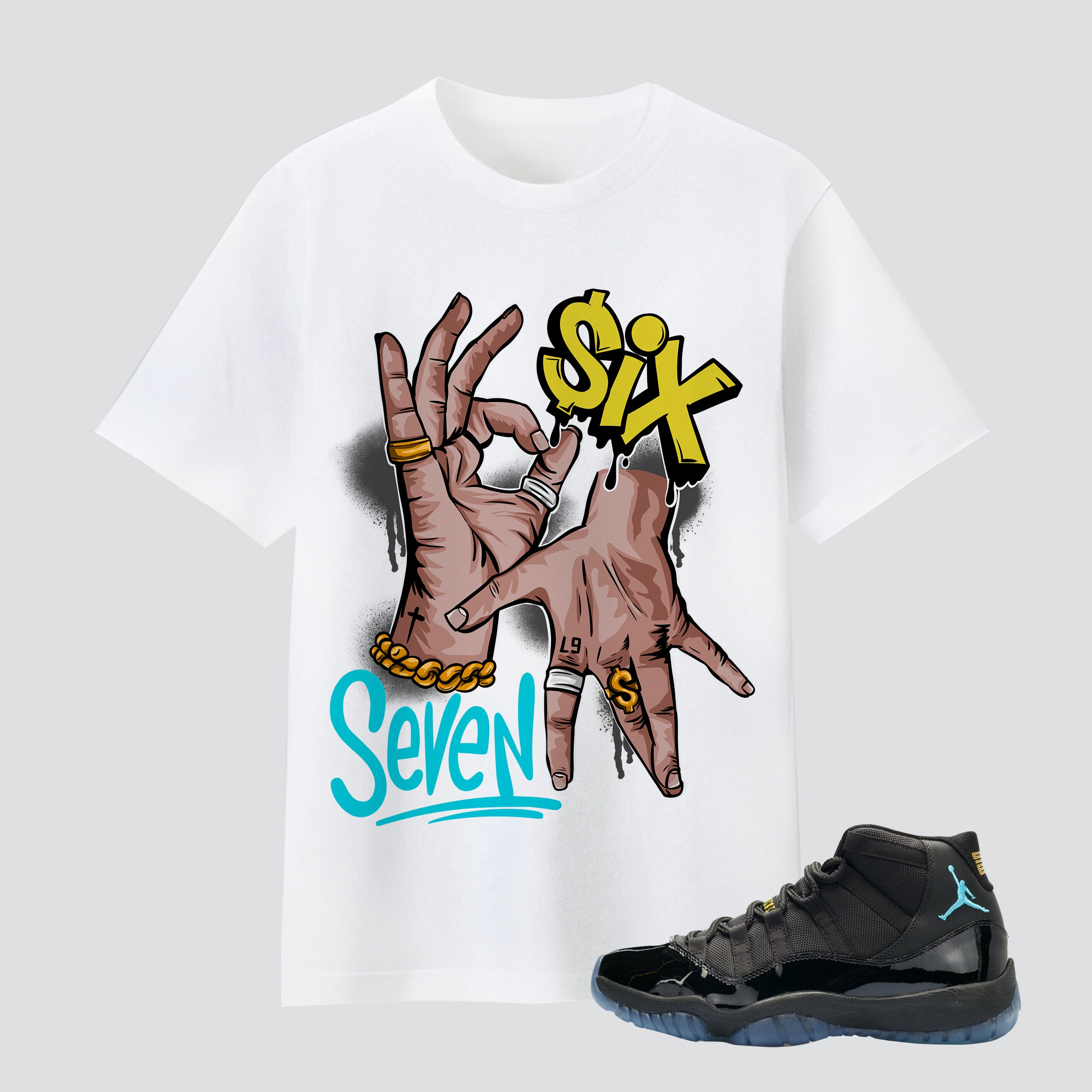 11s Gamma Blue Six Seven Premium T-shirt