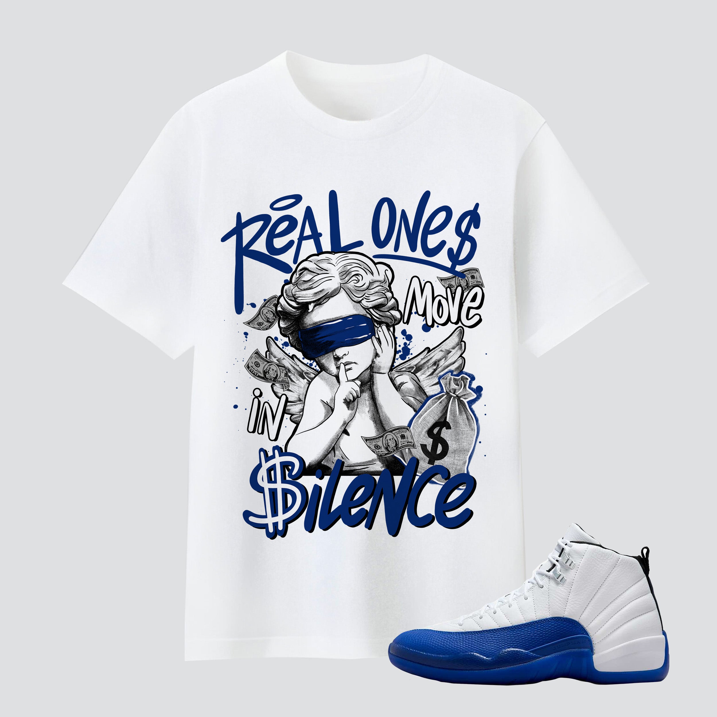 12 Blueberry Royal Real One Move In Silence Premium T-shirt