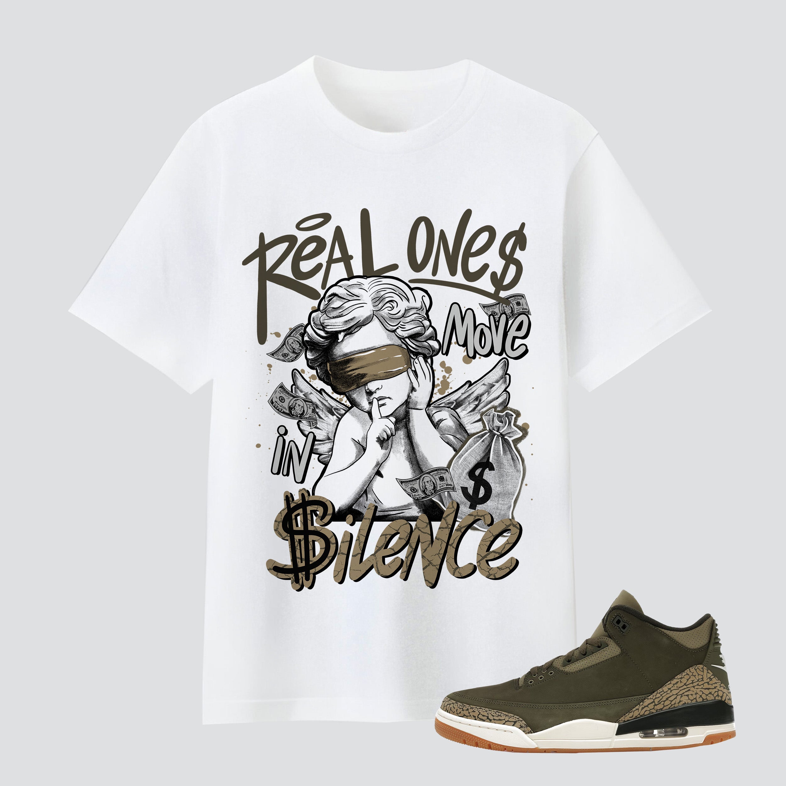 3 Retro Family Affair Real One Move In Silence Premium T-shirt