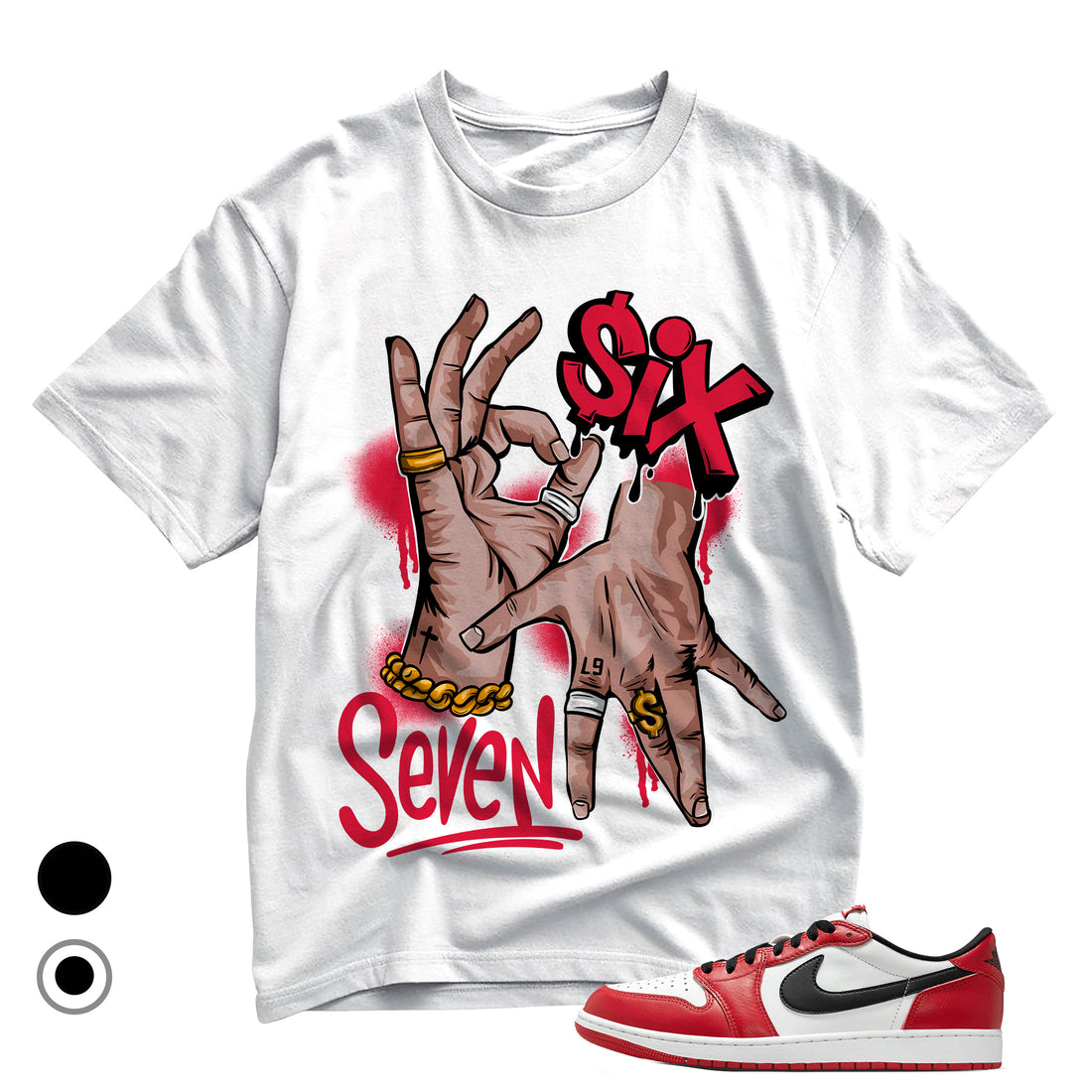 1 Retro Low OG Chicago Six Seven Premium T-shirt